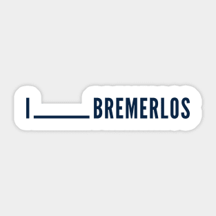 I (blank) Bremerlos. Sticker